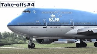 Amsterdam Airport Schiphol planespotting  Takeoffs 4 [upl. by Anerb854]