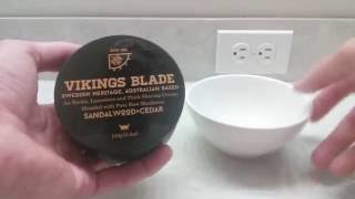 Vikings Blade Shave Cream  First Look [upl. by Eirbua20]