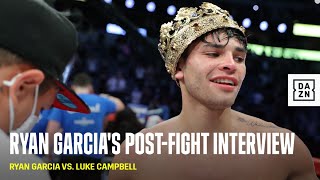 Ryan Garcia Calls Out Gervonta Davis amp Devin Haney After KOing Luke Campbell [upl. by Aztiley]