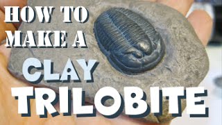 Tutorial Trilobite fossil made with Polymer Clay realistic [upl. by Doria]