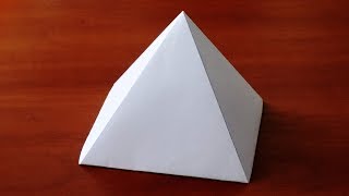 How to make Paper Pyramid  very easy   DIY Crafts [upl. by Leemaj997]