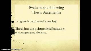 Topic Sentences vs Thesis Statements [upl. by Ahsikcin]