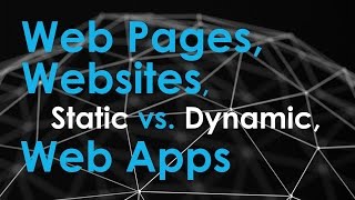 Web pages Websites and Web Applications [upl. by Saul]