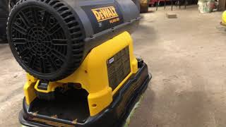 Dewalt 20 volt Multi Fuel Heater DXH90CAK 22 [upl. by Ellehsal528]