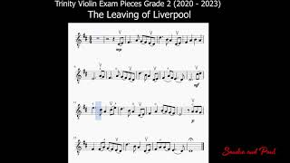 The leaving of Liverpool  Trinity Violin Exam Pieces Grade 2 [upl. by Blunt]