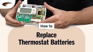 How to Replace Thermostat Batteries [upl. by Akirdnuhs]