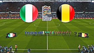 ITALY vs BELGIUM  UEFA NATIONS LEAGUE 202425 [upl. by Aremaj]