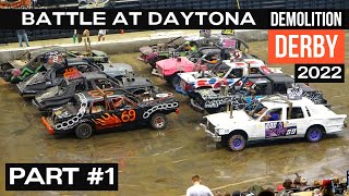 Battle At Daytona Beach  Demolition Derby 2022 [upl. by Ettenowtna]