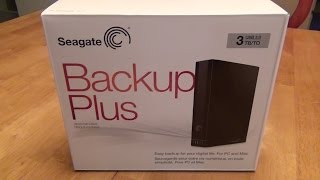 Seagate Backup Plus 3TB External Hard Drive STCA3000101 Review [upl. by Stultz]