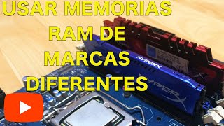 Como usar Memorias Ram de diferentes marcas y frecuencias  Shutdown PC [upl. by Sharpe]