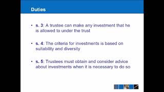 Equity amp Trusts  Powers and Duties of Trustees [upl. by Assirialc667]