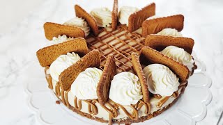 Easy Biscoff Cheesecake Recipe  No Bake Biscoff Cheesecake  Step by Step Baking [upl. by Bowne]