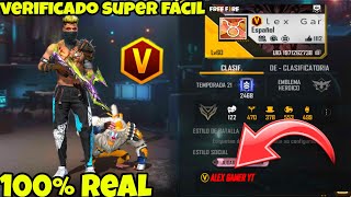 COMO PONER LA V DE VERIFICADO EN TU DESCRIPCIÓN DE FREE FIRE  SUPER FÁCIL Y RAPIDO 😱 [upl. by Reppep]