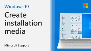 How to Create Installation Media for Windows 10  Microsoft [upl. by Canfield]