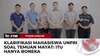 Berikan Klarifikasi Mahasiswa UNPRI Sebut Itu Hanya Boneka  tvOne Minute [upl. by Ettenhoj]