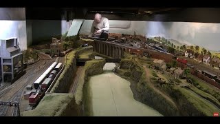 Incredible huge model railway layout in a basement [upl. by Riana757]