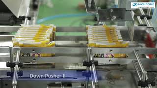 Automatic Pouch Packing System  Bundling and wrapping  Flexiwrap ST [upl. by Lebazi]