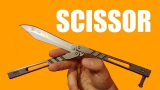 Balisong Tutorial  Scissor  Advanced 27 [upl. by Annaoy275]