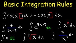 Basic Integration Problems [upl. by Federico]