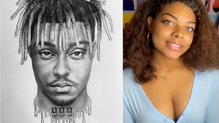 How to Draw Juice WRLD🧃🌍🕊 [upl. by Wolsniw]