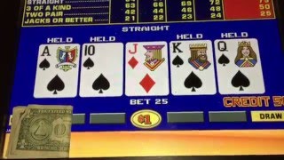 LIVE 20000 ROYAL FLUSH VIDEO POKER SLOT JACKPOT AT MOHEGAN SUN CASINO [upl. by Airbma]