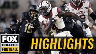 Oklahoma vs Baylor  HIGHLIGHTS  FOX COLLEGE FOOTBALL [upl. by Maddocks]