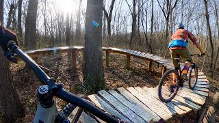 The BEST trails in Bentonville  Mountain Biking Coler Preserve in Arkansas [upl. by Ezarra979]