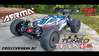 Arrma Typhon 6S TLR Unboxing and Drive [upl. by Ecnesse]