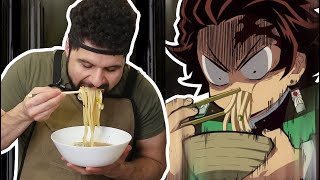 How to Make Udon From Demon Slayer  Foodie Friday [upl. by Ahseik196]