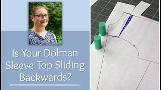 Does Your Dolman Sleeve Top Slide Backwards [upl. by Evatsug]