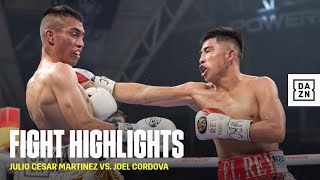 FIGHT HIGHLIGHTS  Julio Cesar Martinez vs Joel Cordova [upl. by Verile]