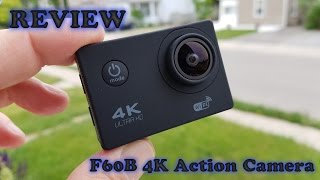 F60 4K WIFI Action Camera REVIEW and Sample Footage [upl. by Yaker]