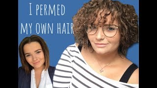 Successful home perm Before during and after [upl. by Notlaw]