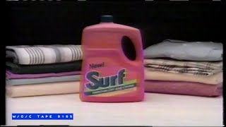 Surf Laundry Detergent Commercial  1986 [upl. by Kunkle]