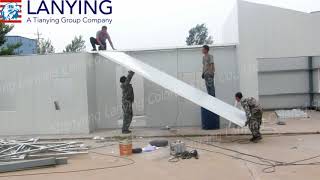 EPS panel prefabricated house installation demo [upl. by Secunda]