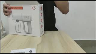 K5 Sanitizer Spray Gun Nano Mist [upl. by Limak]